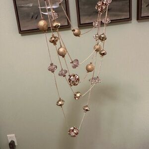 Gold multi-layered necklace